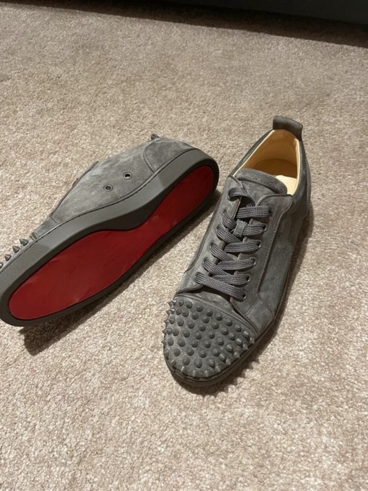 Designer Grey Low Red Bottom