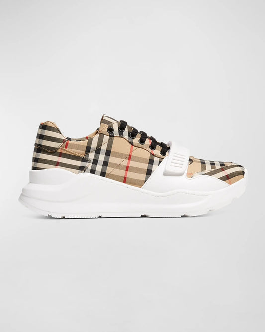 Checkered Brown/White Shoes